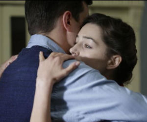Czas honoru 7 sezon. Janek (Antoni Pawlicki), Lena (Agnieszka Więdłocha)