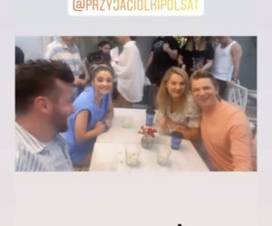 Przyjaciółki 18 sezon: Inga (Małgorzata Socha), Andrzej (Adam Adamonis), Hania (Alicja Wieniawa-Narkiewicz), Rafał Szatan