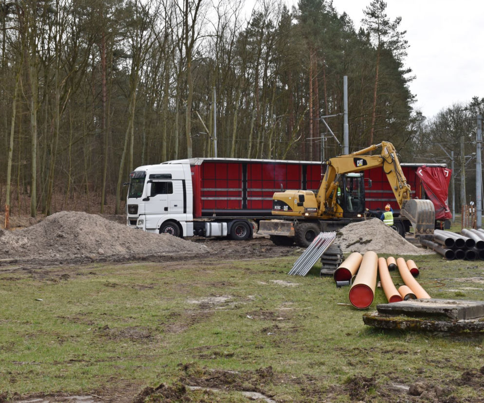 Budowa węzła Głębokie - marzec 2020