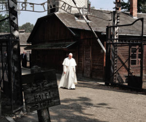 Papież Franciszek w obozie Auschwitz Birkenau