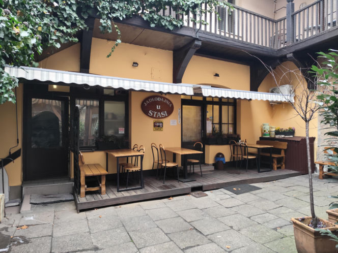 Słynna "Jadłodajnia u Stasi" przy ul. Mikołajskiej 12 w Krakowie