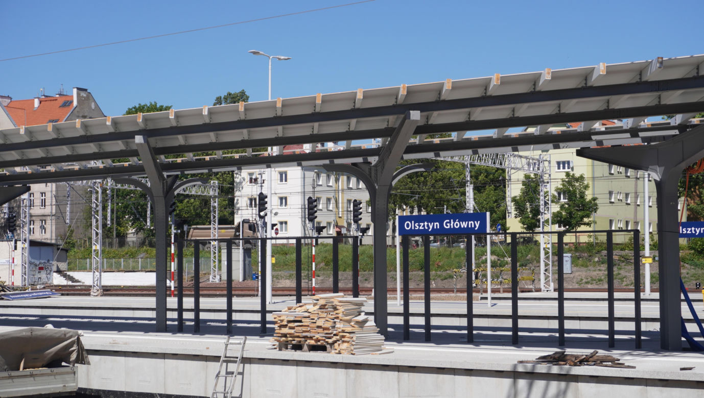 Dworzec Olsztyn Główny coraz bliżej. Budynek niemal na ukończeniu [ZDJĘCIA]
