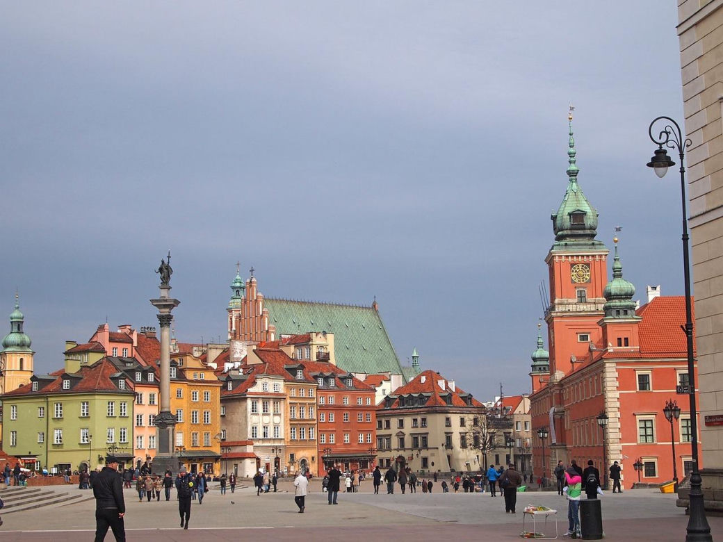 Okolice Kolumny Zygmunta w Warszawie współcześnie
