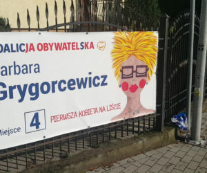 Kandydatka do Sejmu promuje się... własną karykaturą