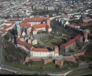 Kraków z lotu ptaka w czasie kwarantanny