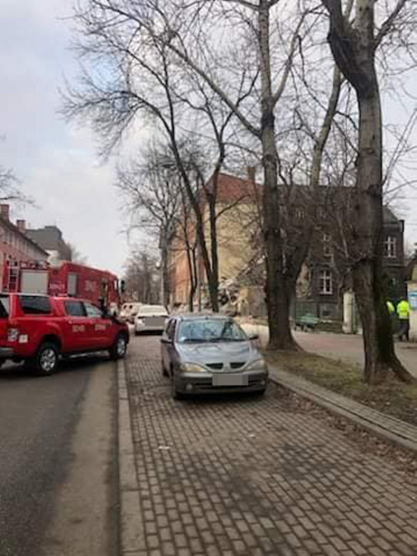 Wybuch gazu w kamienicy w Katowicach. Budynek całkowicie się zawalił 
