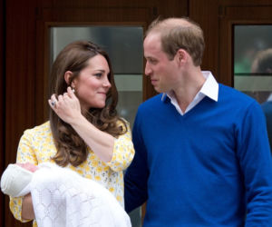 Księżna Kate i książę William z córeczką