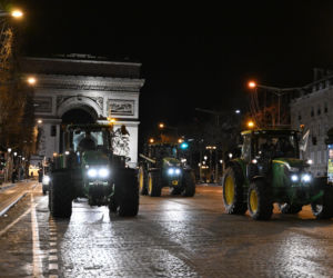 Protestyrolników w Paryżu