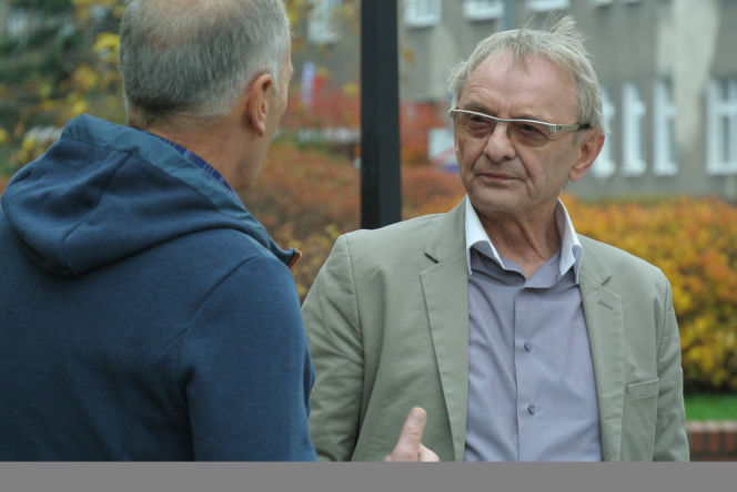 Pierwsza miłość. Karol Weksler (Karol Strasburger), Andrzej (Jerzy Bończak)