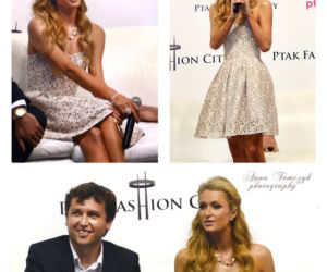 Paris Hilton na Międzynarodowych Targach Mody w Ptaku