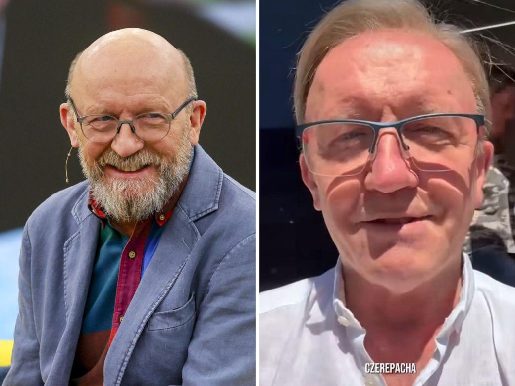 Artur Barciś na planie Ranczo