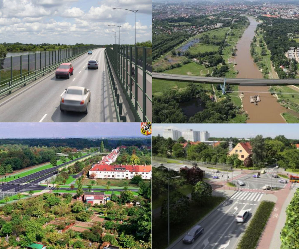 Tak ma wyglądać nowe droga i most we Wrocławiu.