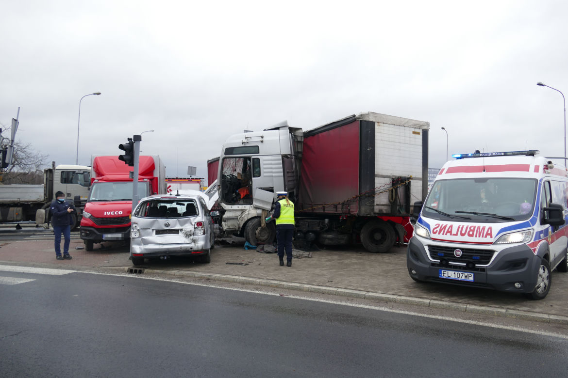 Karambol w Rzgowie