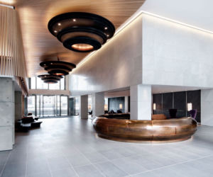 Wnętrze hotelu Mondrian w Londynie