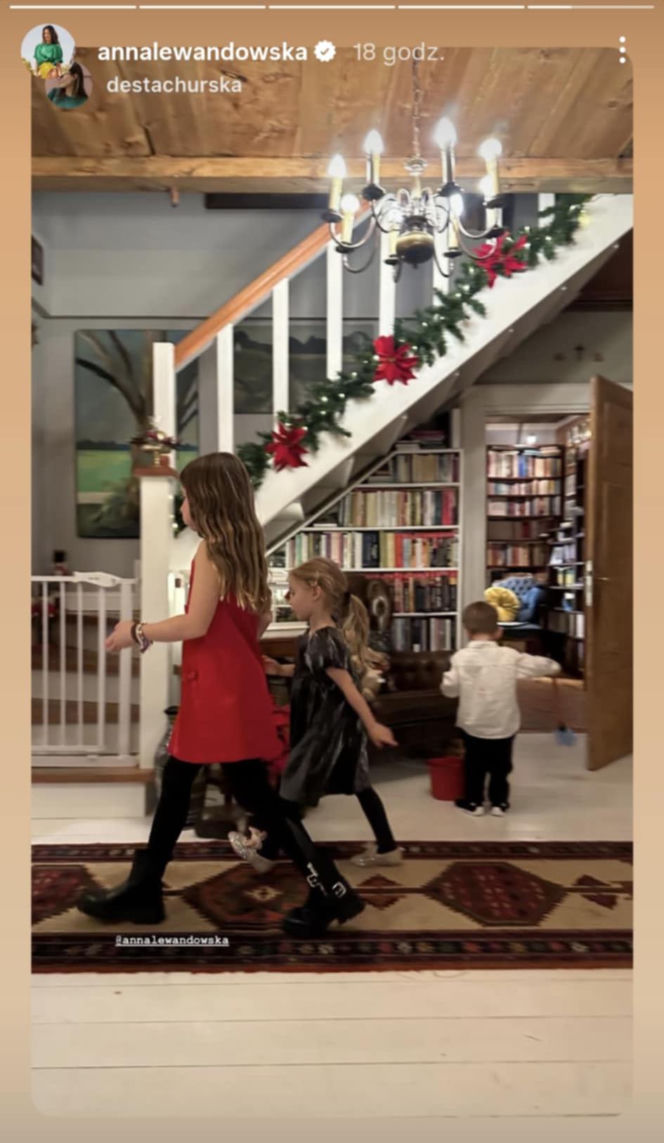 Anna Lewandowska i Robert Lewandowski świątecznie