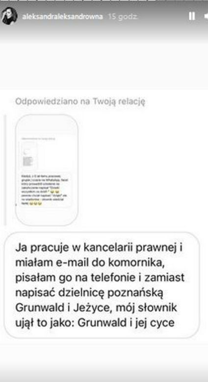 Aleksandra Kwaśniewska pokazała pikantne wiadomości
