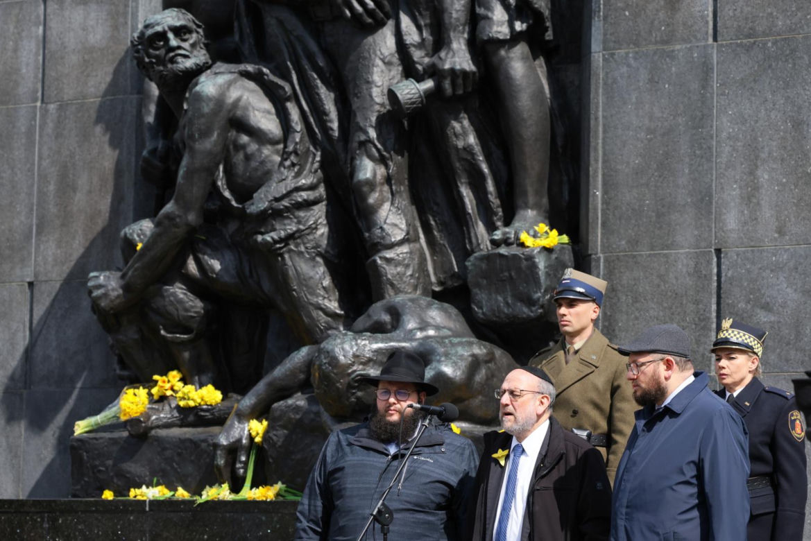 Oficjalne uroczystości z okazji 81. rocznicy wybuchu powstania w getcie warszawskim