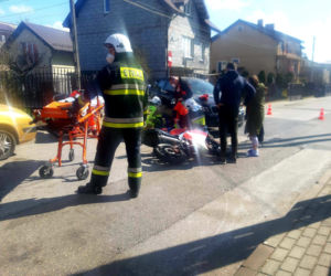 Nowe Grocholice koło Raszyna. Wypadek motocylisty