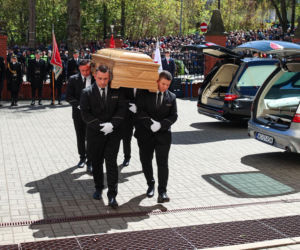 Politycy na pogrzebie Łukasza Litewki