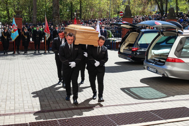 Politycy na pogrzebie Łukasza Litewki