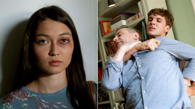 M jak miłość odcinek 1255 Naomi (Mayu Garlińska-Sakai) Marcin (Mikołaj Roznerski) Mariusz (Mariusz Witkowski)