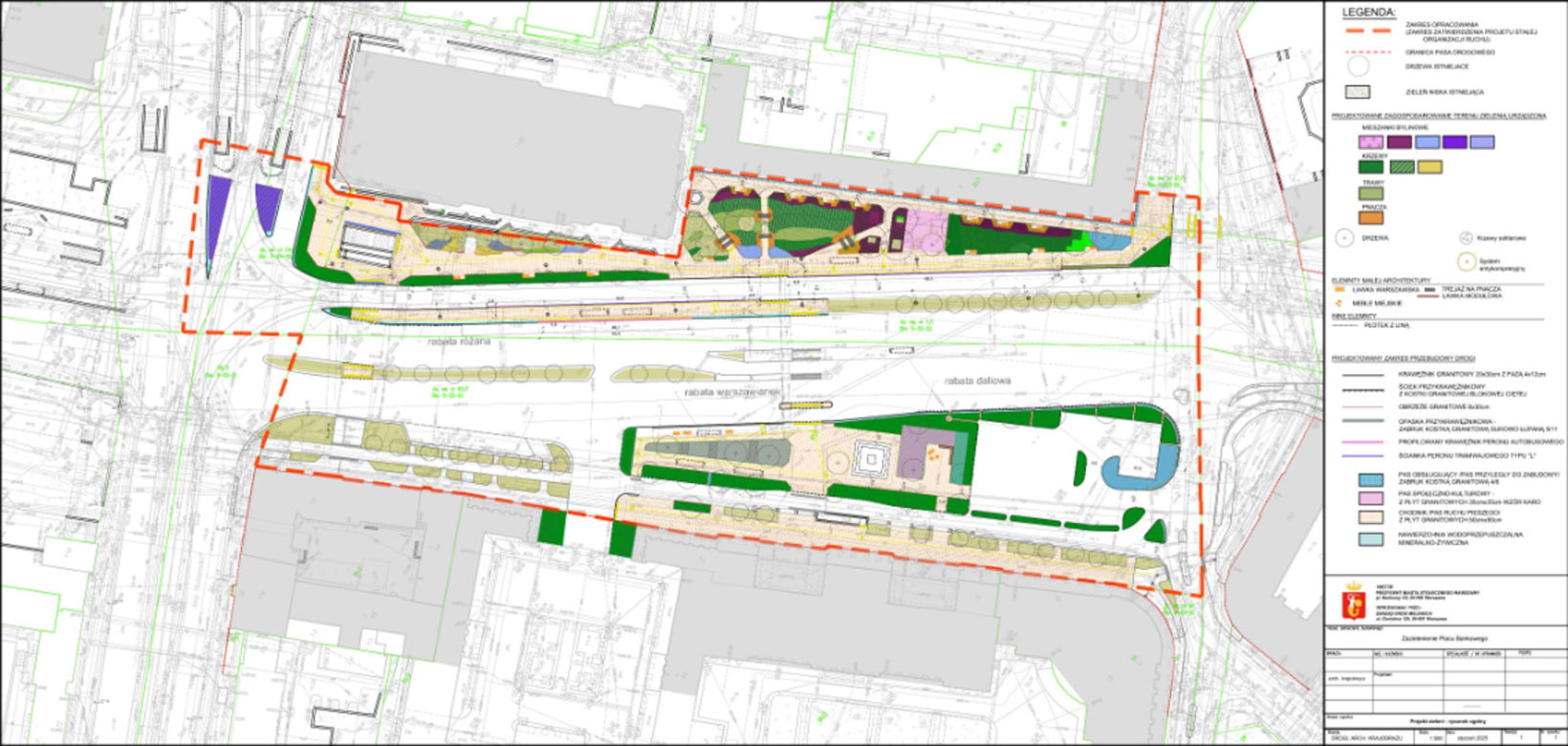 Warszawa ma nowy pomysł na plac Bankowy. Elegancka zieleń i płyty z granitu