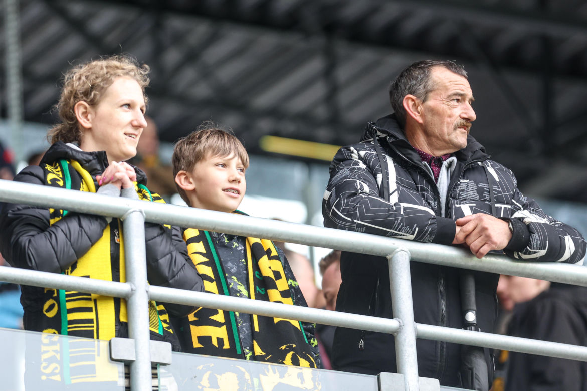 Kibice na meczu GKS Katowice - Lech Poznań