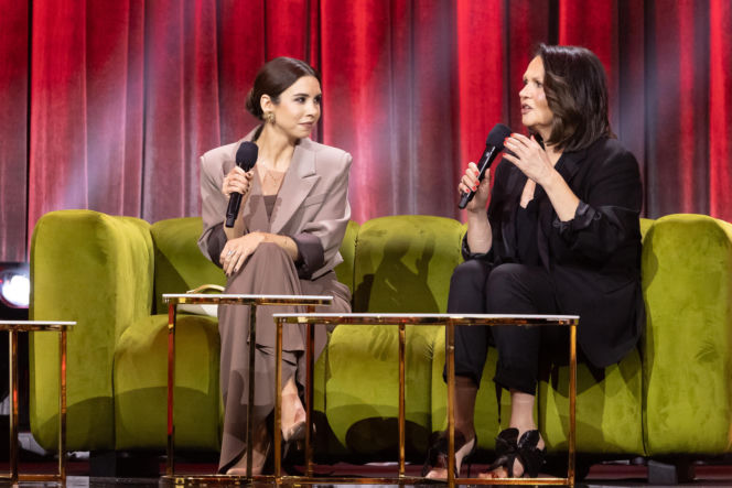 Gala "25 lat miłości - jubileusz M jak miłość". Ilona Janyst, Małgorzata Pieńkowska