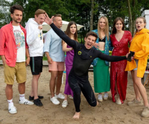 Barwy szczęścia odc. 2573. Justin (Jasper Sołtysiewicz), Patryk (Konrad Skolimowski), Madzia (Natalia Sierzputowska), Oliwka (Wiktoria Gąsiewska), Agata (Natalia Zambrzycka)