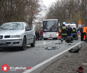 Małopolska: Poważne wypadki pod Krakowem, kilka osób rannych