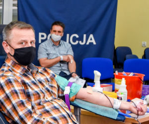 Zbiórka krwi dla Michała. Mundurowi z Iławy oddali aż 24 litry