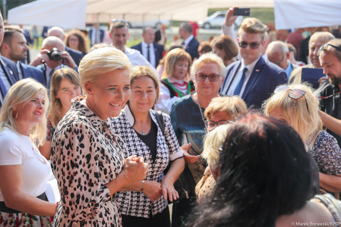 Agata Duda rozpromieniona