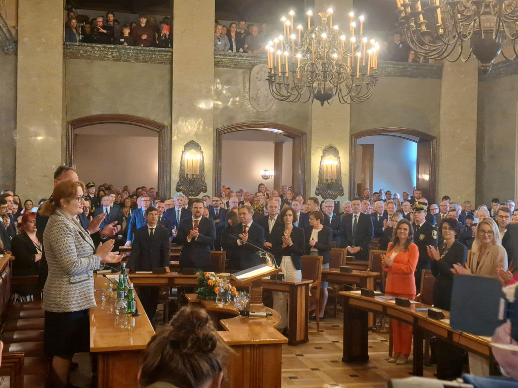 Zaprzysiężenie Aleksandra Miszalskiego na prezydenta miasta Krakowa oraz radnych IX kadencji