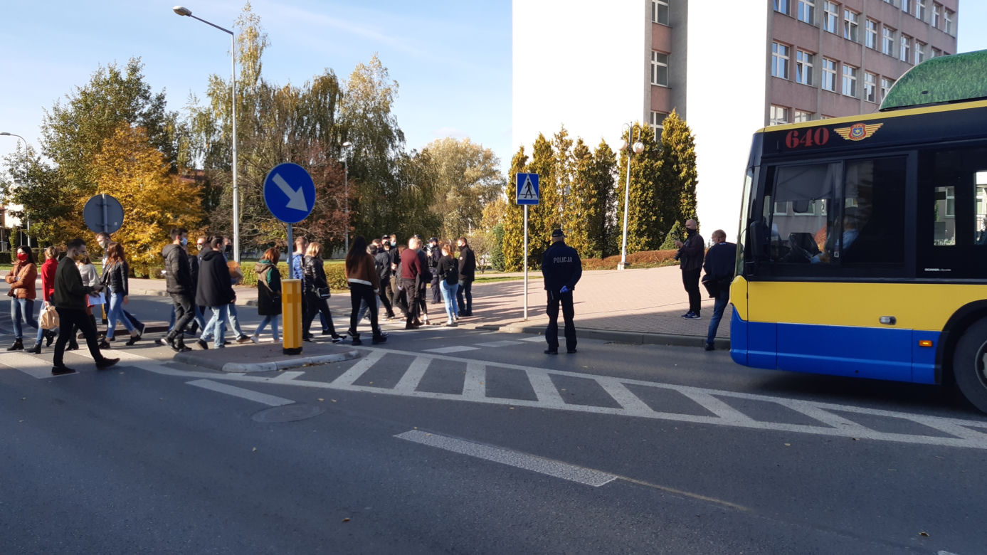 Blokada drogi w Tarnowie - protest