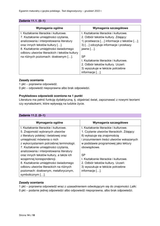 Matura próbna polski odpowiedzi CKE