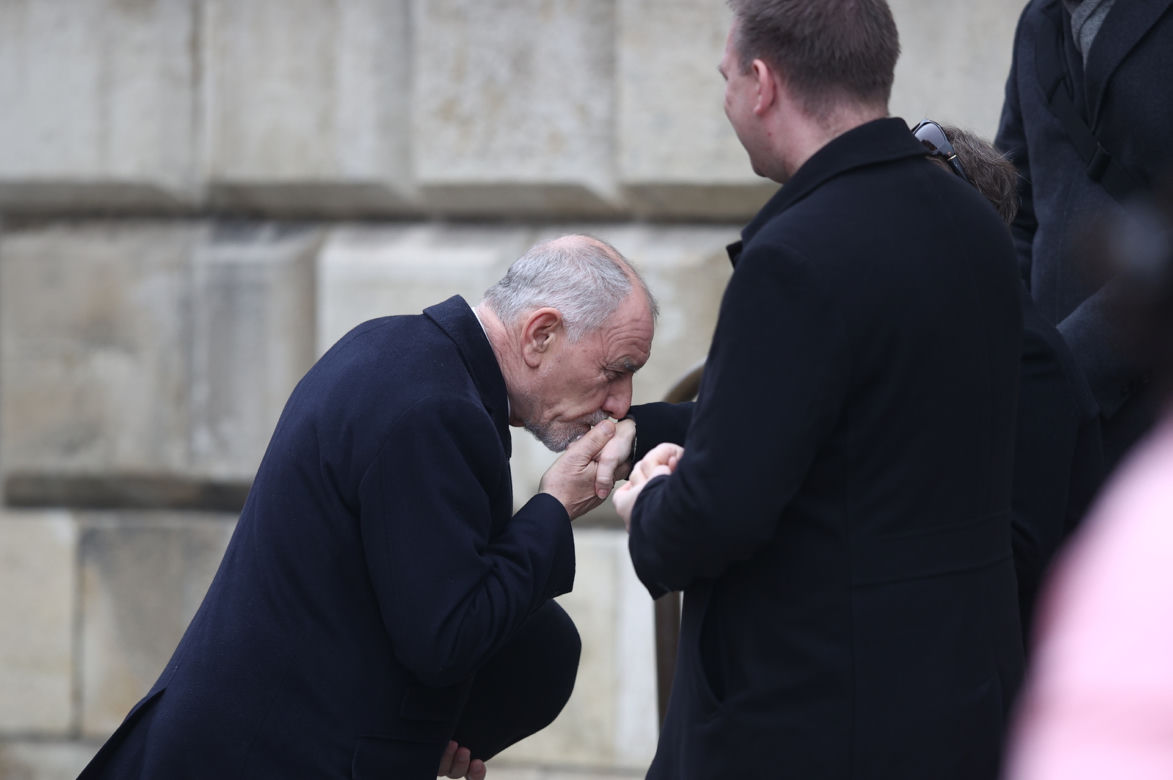 Prezydent Andrzej Duda z ojcem na Wawelu