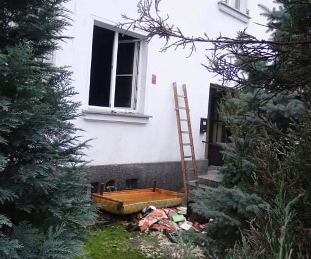  Pożar na ul. Wyspiańskiego na Żoliborzu