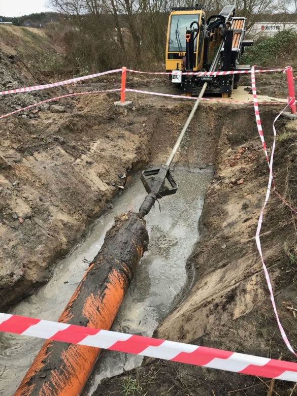 Budowa węzła Granitowa - luty 2020