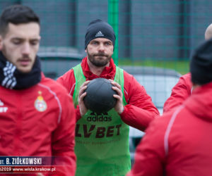 Wisła Kraków - Zagłębie Lubin - trening Wiślaków przed meczem