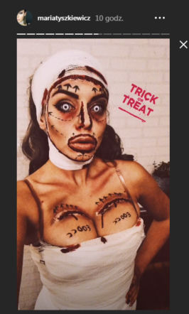 Maria Tyszkiewicz na Halloween