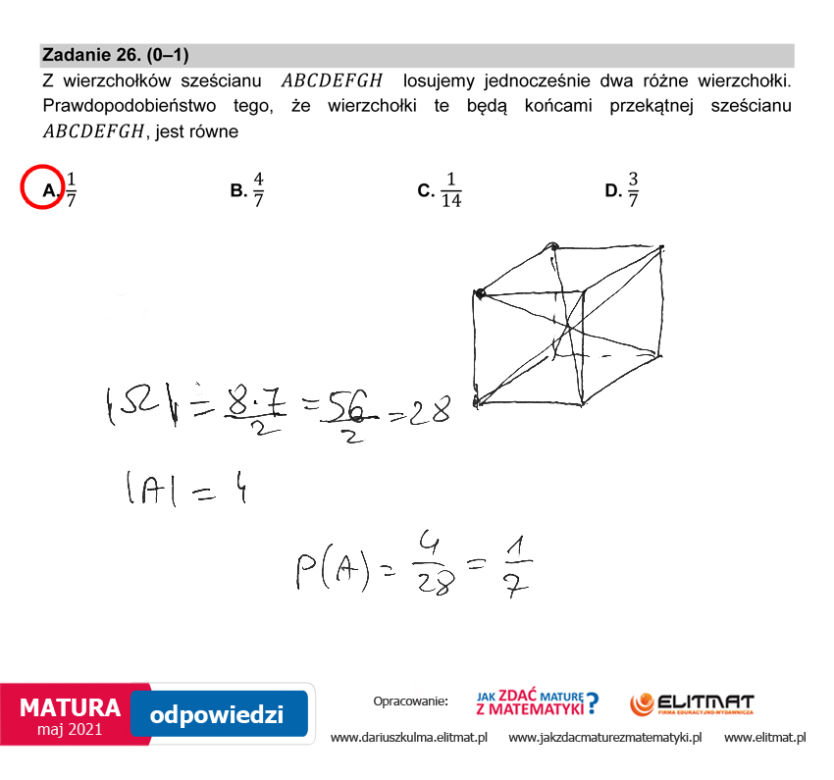 Matura 2021, matematyka poziom podstawowy. Odpowiedzi eksperta