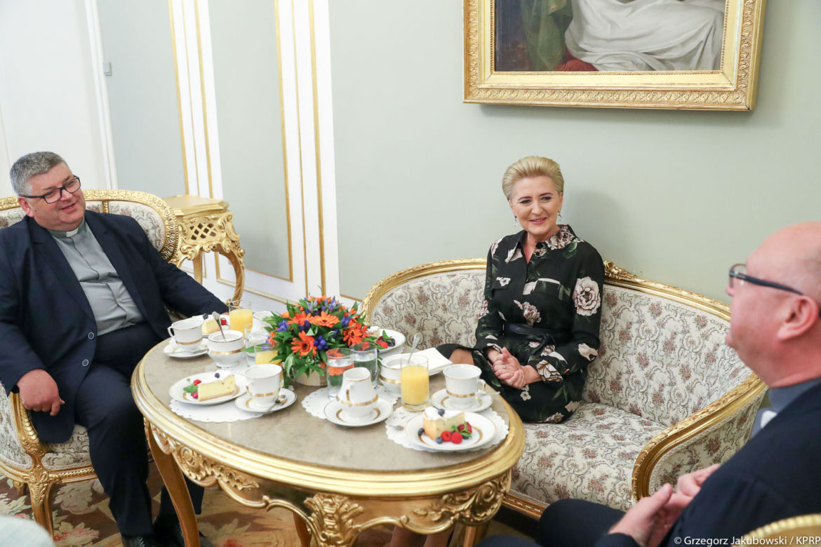 Spotkanie Pierwszej Damy z księżmi orionistami
