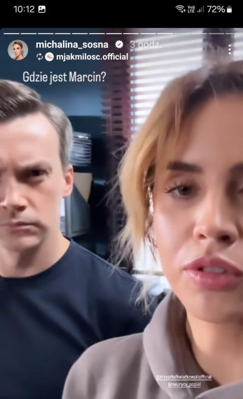 M jak miłość nowy sezon na planie. Kama (Michalina Sosna), Jakub Karski (Krzysztof Kwiatkowski)