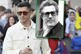 Robert Lewandowski w brylach dla bogaczy lśni przed meczem z Albanią. Marcello Mastroianni naszych czasów!