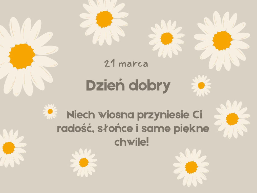 Fajne kartki na pierwszy dzień wiosny