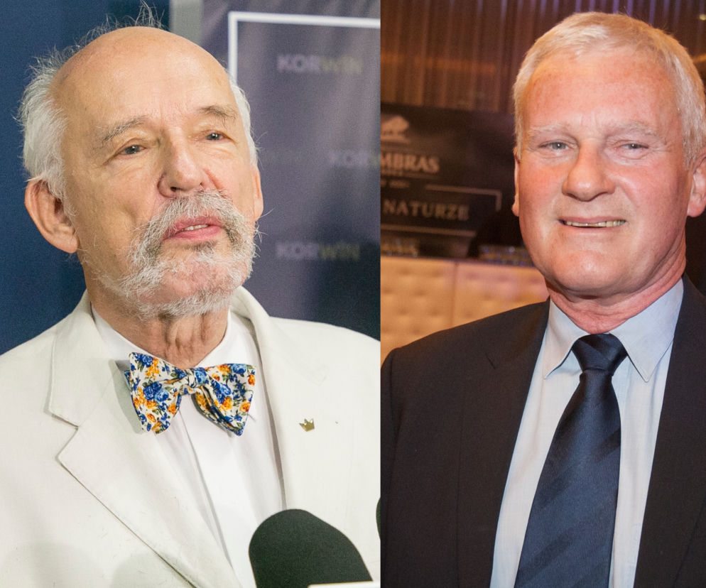 Janusz Korwin-Mikke i Michał Listkiewicz