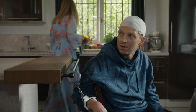 Barwy szczęścia, odcinek 3299. Agnieszka (Katarzyna Tlałka), Łukasz (Michał Rolnicki)