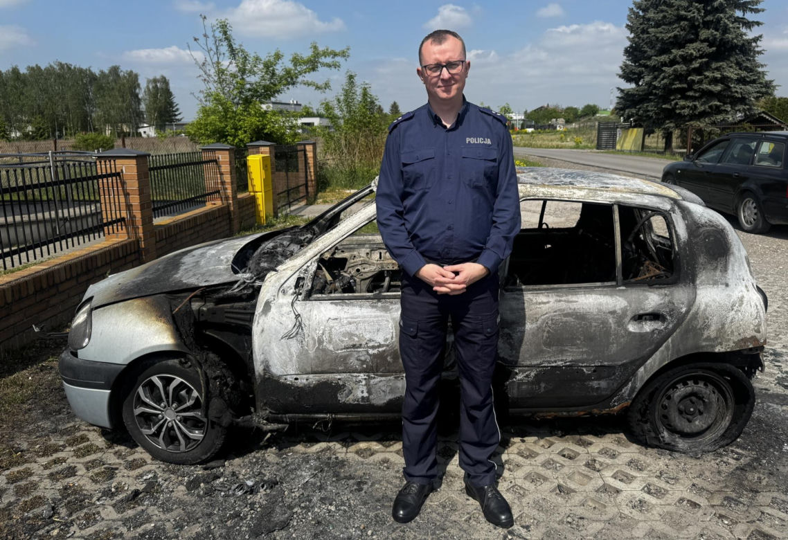 Bohaterska akcja policjanta z Lublina. Uratował człowieka z ognia