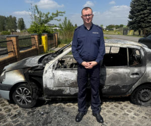 Bohaterska akcja policjanta z Lublina. Uratował człowieka z ognia