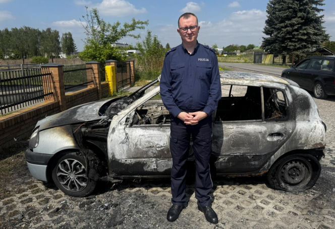 Bohaterska akcja policjanta z Lublina. Uratował człowieka z ognia